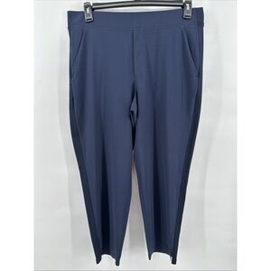 Athleta Brooklyn Mid Rise Ankle Pants Women's Size 14 Navy Stretch Pockets